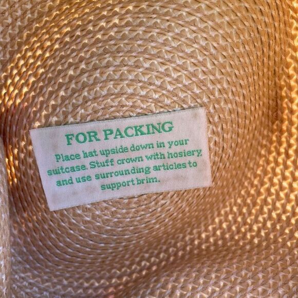ERIC JAVITZ Vacation Hat Packing Hampton Cream - Picture 3 of 6